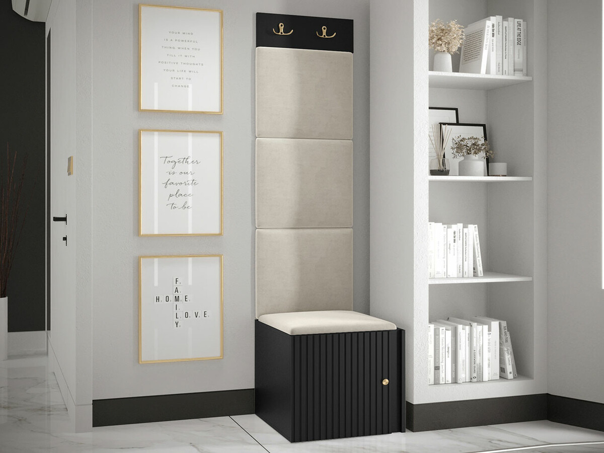 Set za hodnik Hartford 386 (Crno)