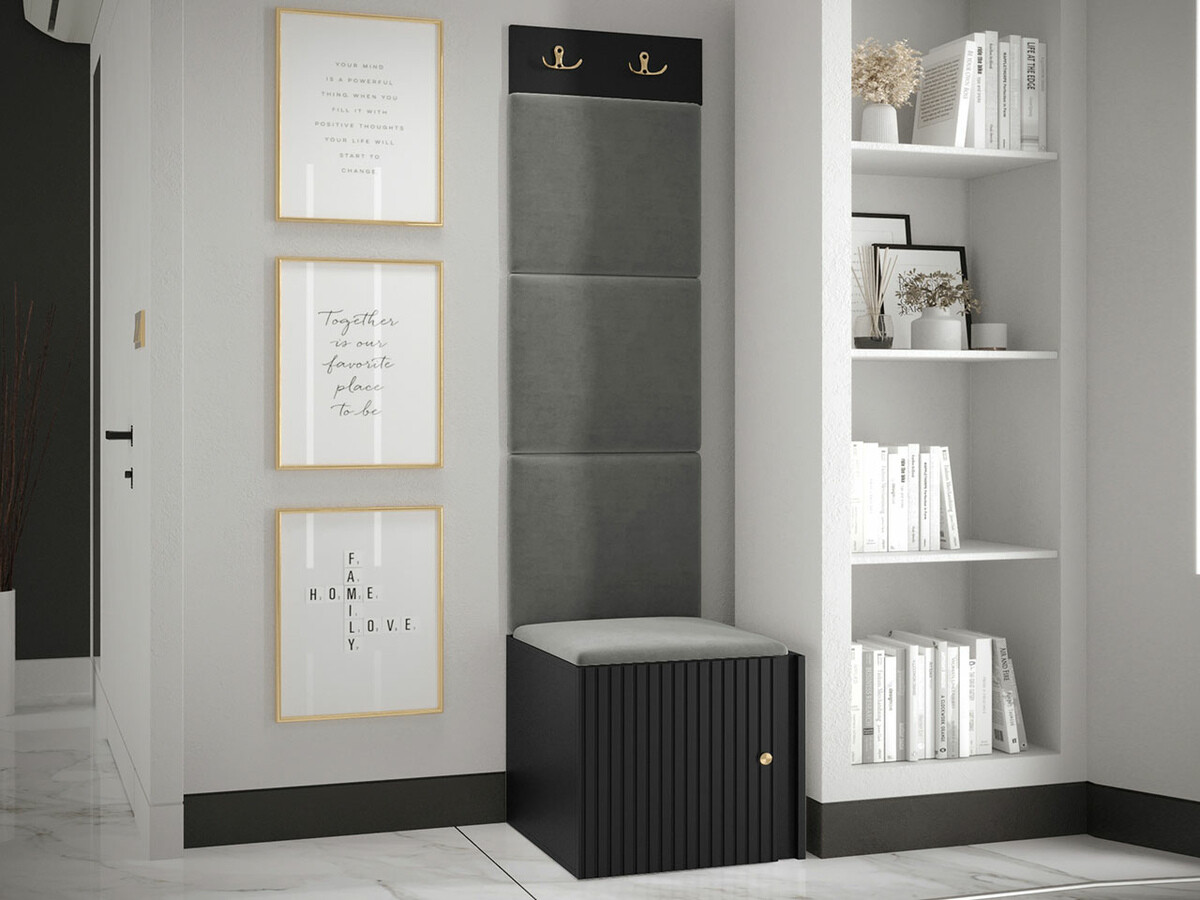 Set za hodnik Hartford 386 (Crno)