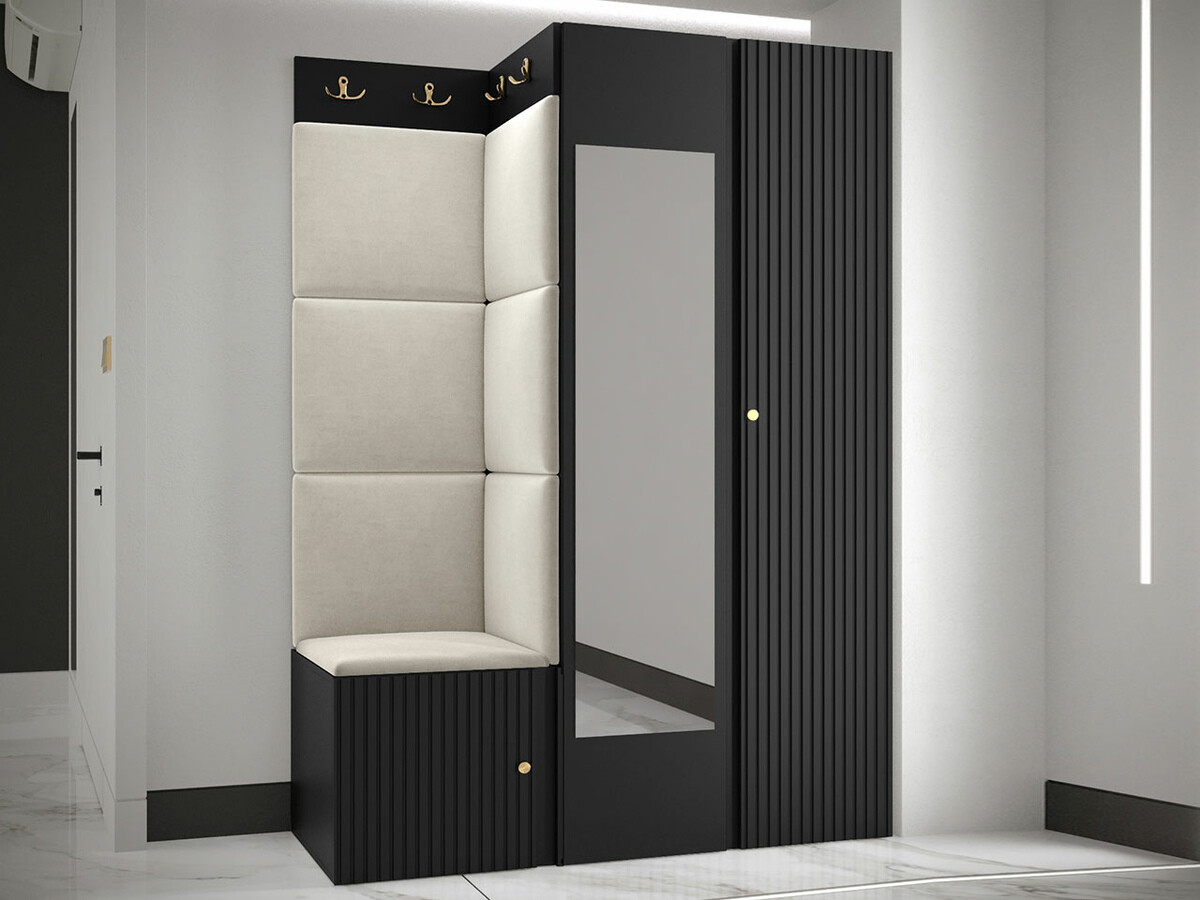 Set za hodnik Hartford 388 (Crno)