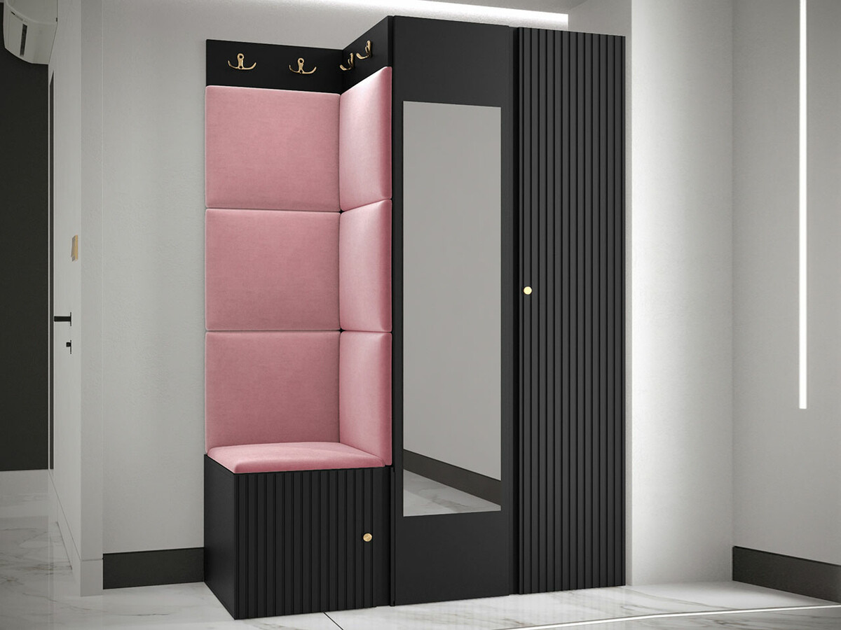 Set za hodnik Hartford 388 (Crno)