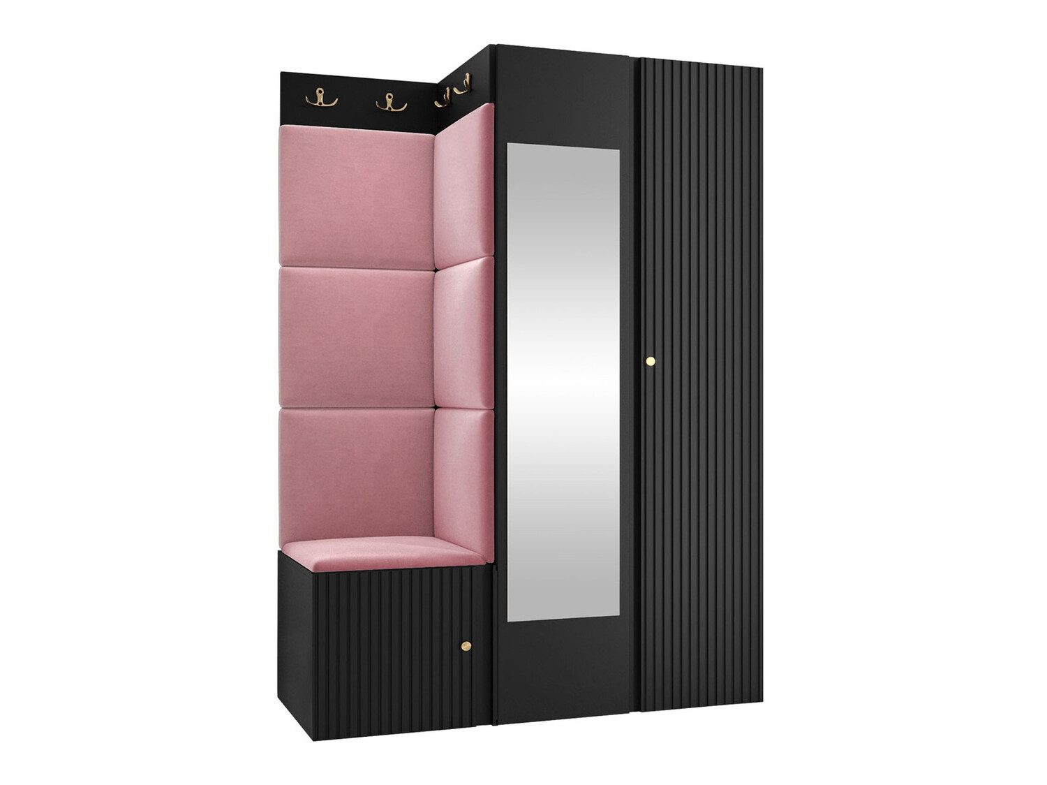 Set za hodnik Hartford 388 (Crno)