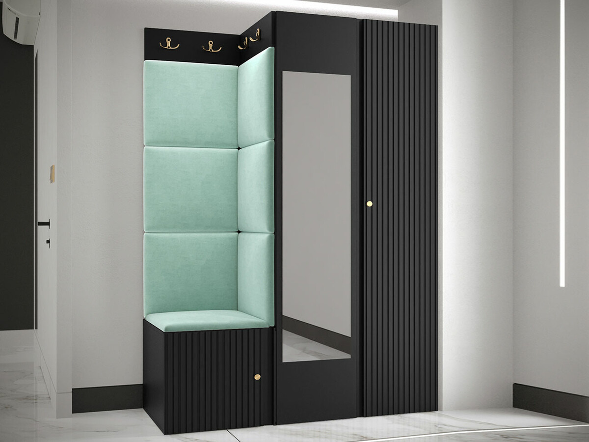 Set za hodnik Hartford 388 (Crno)