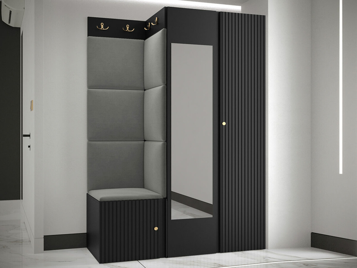 Set za hodnik Hartford 388 (Crno)