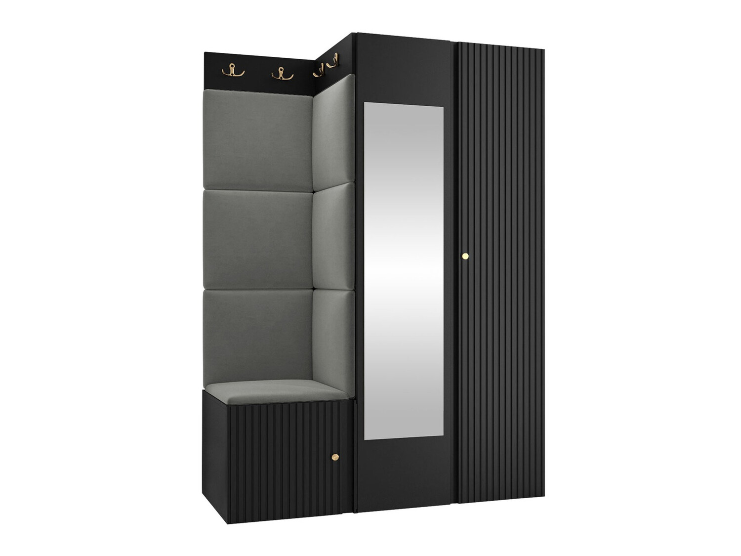 Set za hodnik Hartford 388 (Crno)