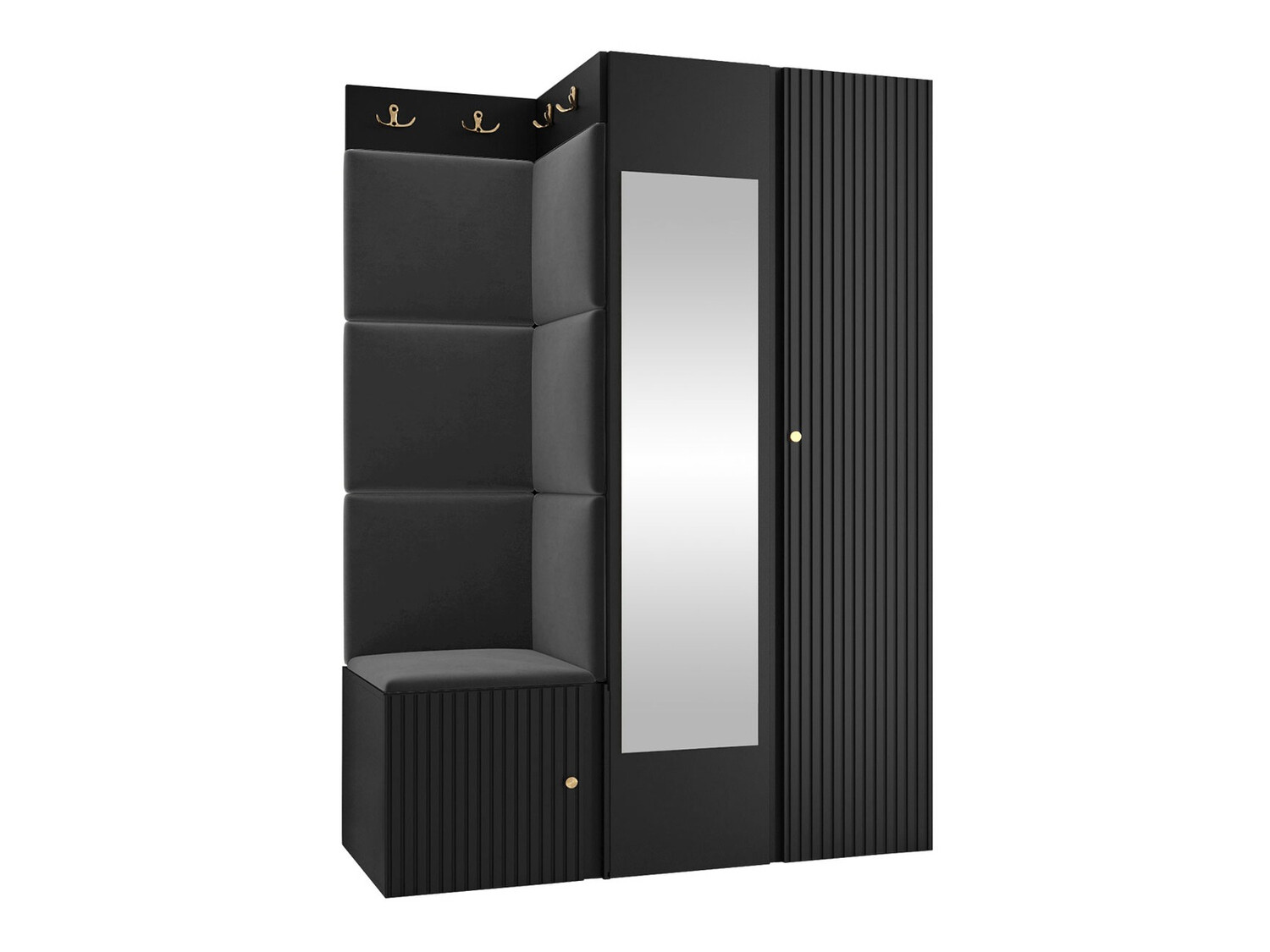 Set za hodnik Hartford 388 (Crno)