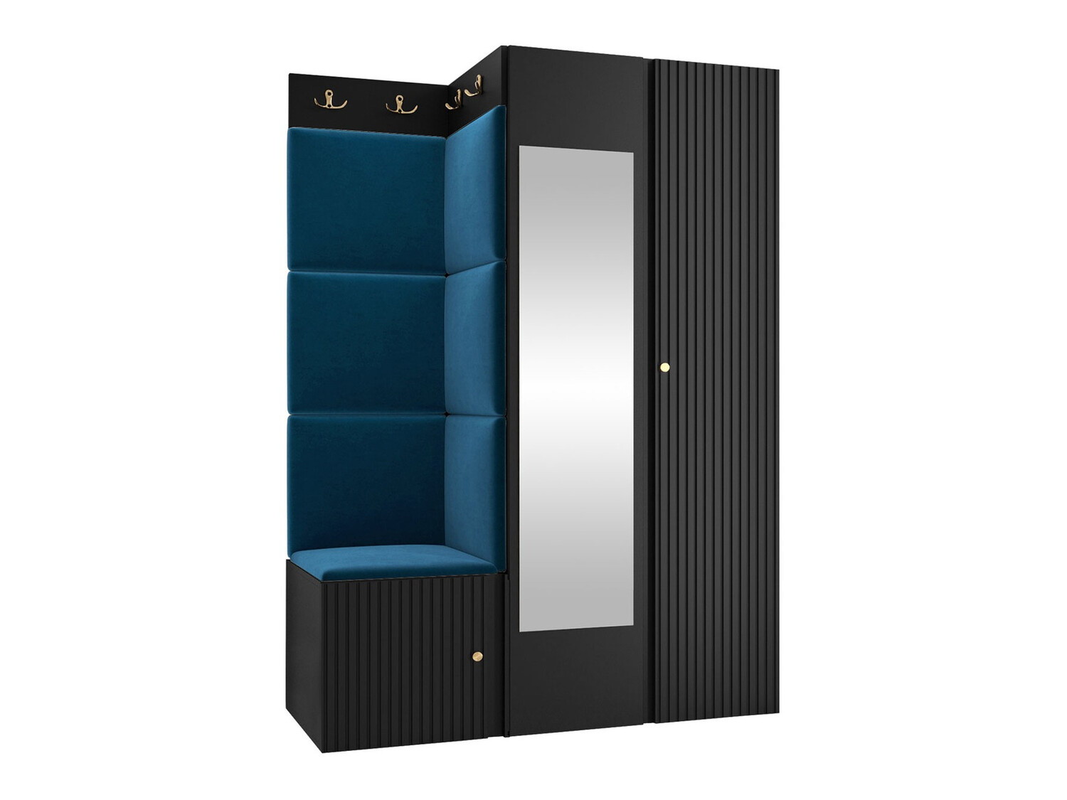 Set za hodnik Hartford 388 (Crno)