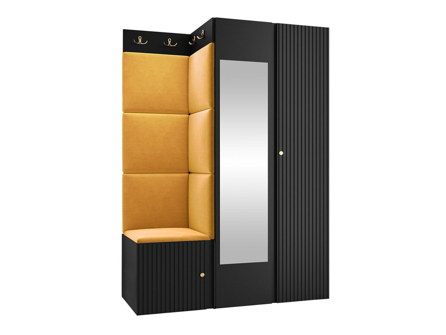 Set za hodnik Hartford 388 (Crno)