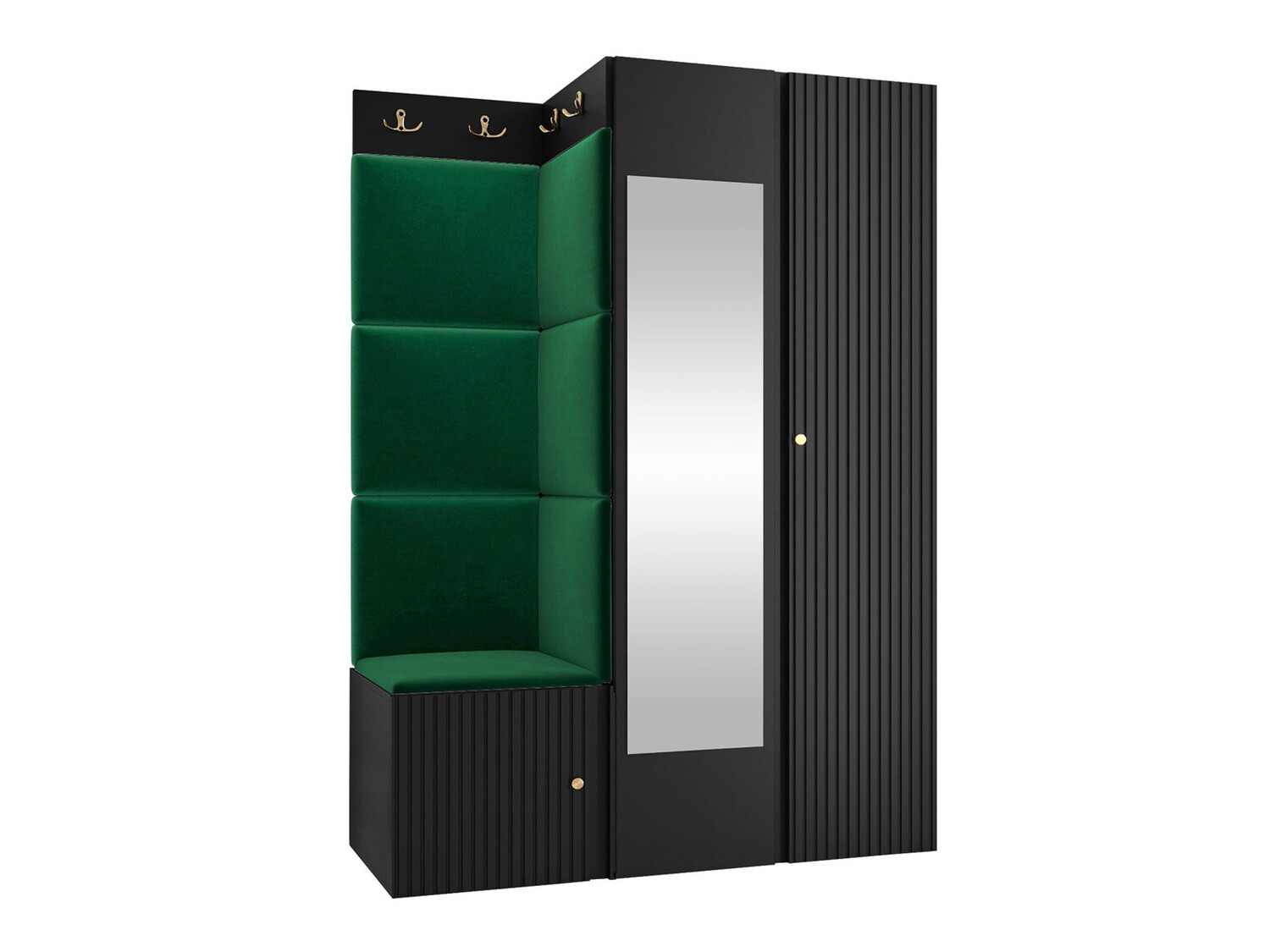 Set za hodnik Hartford 388 (Crno)