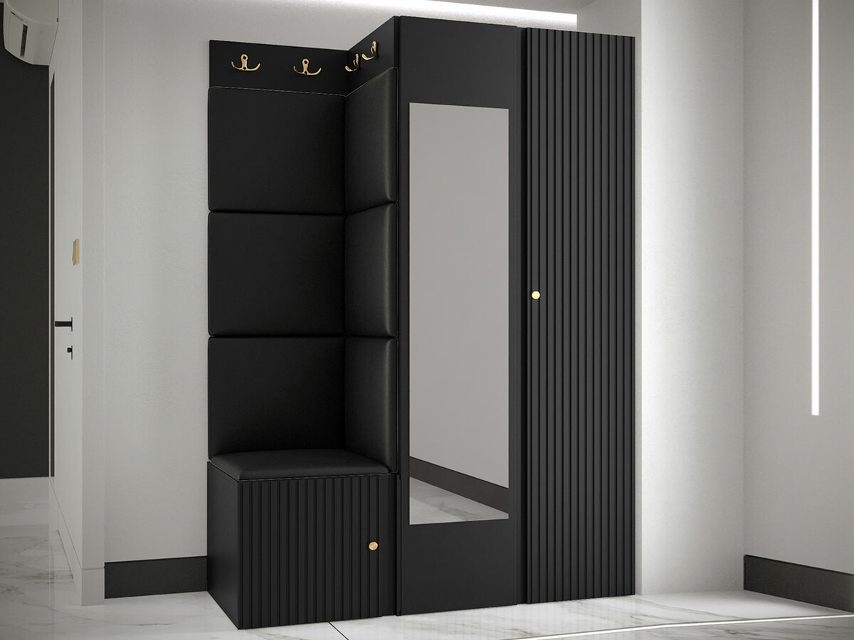 Set za hodnik Hartford 388 (Crno)