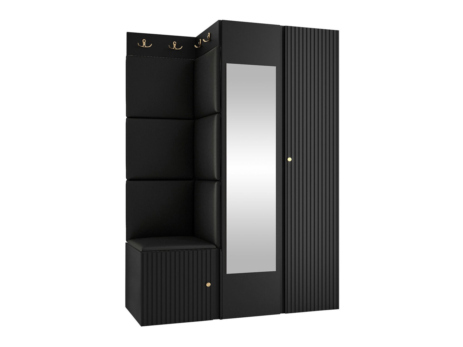 Set za hodnik Hartford 388 (Crno)