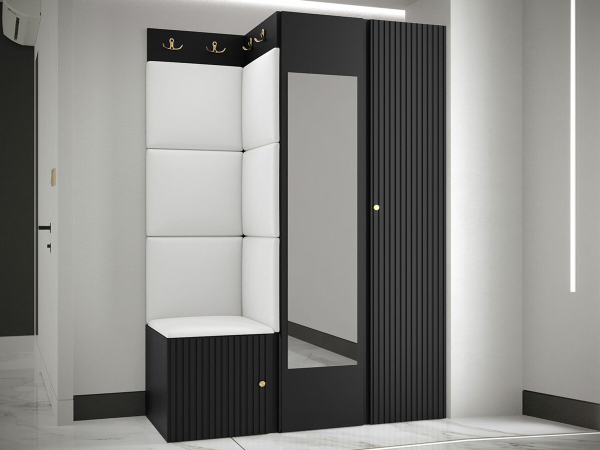 Set za hodnik Hartford 388 (Crno)