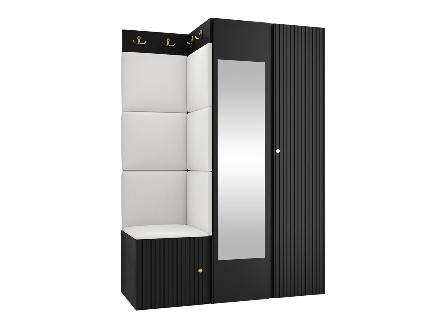 Set za hodnik Hartford 388 (Crno)