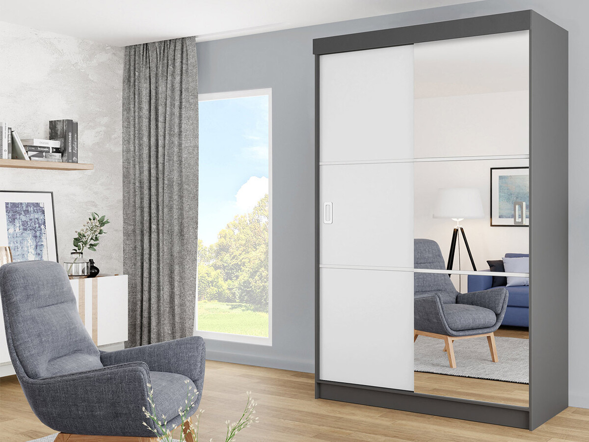 Ormar Dover 111 (Grafit + Belo)