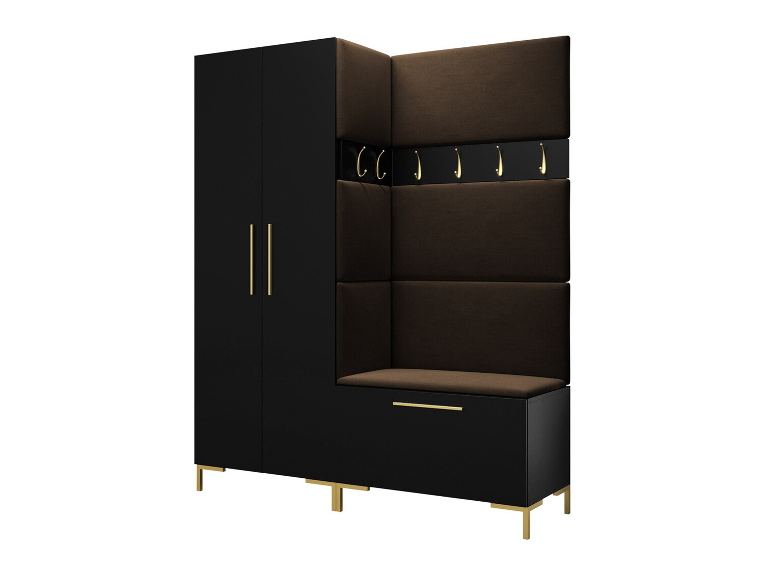 Set za hodnik Nomal I (Crno)