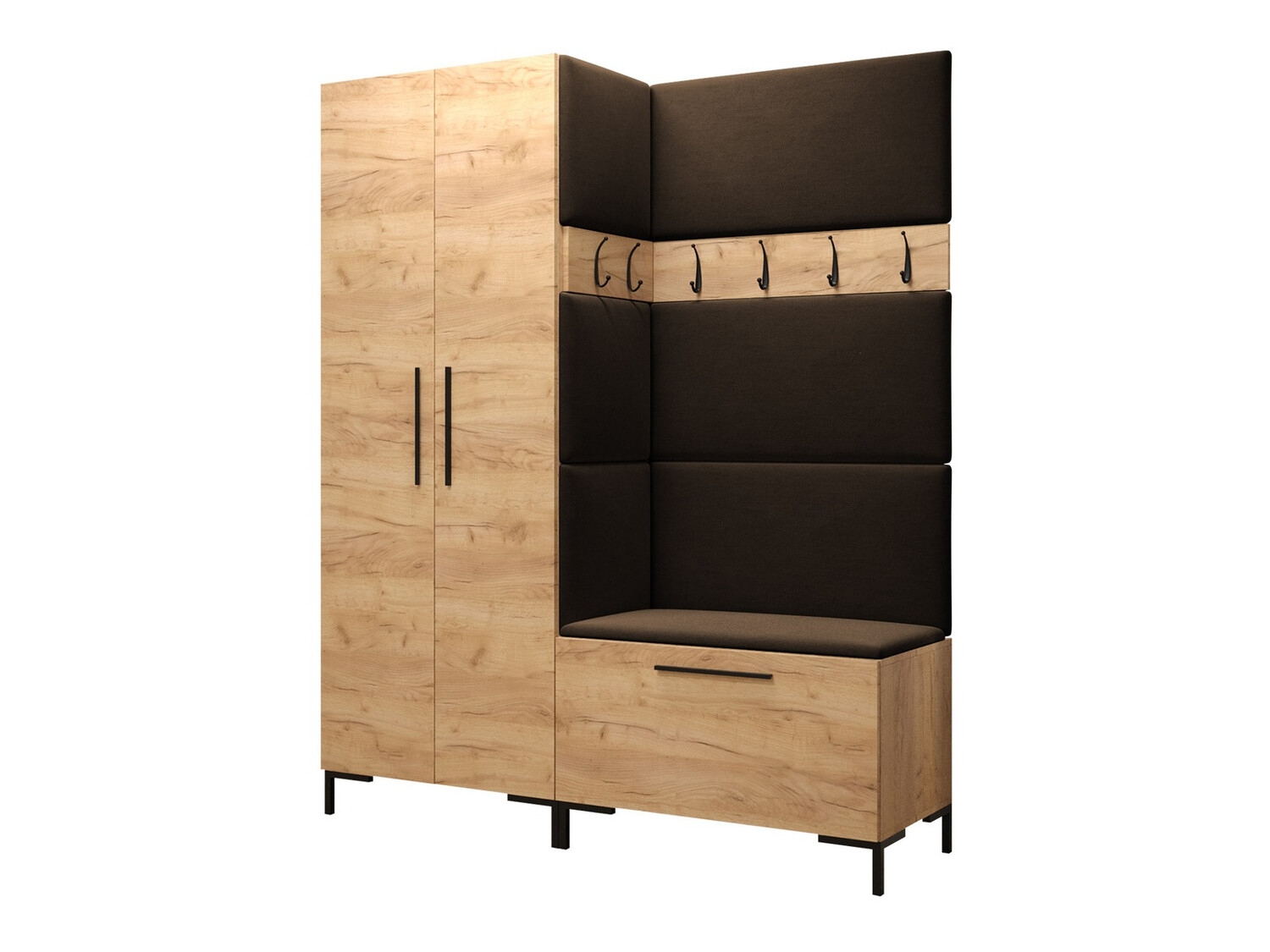 Set za hodnik Tivsoa 100 (Craft hrast)