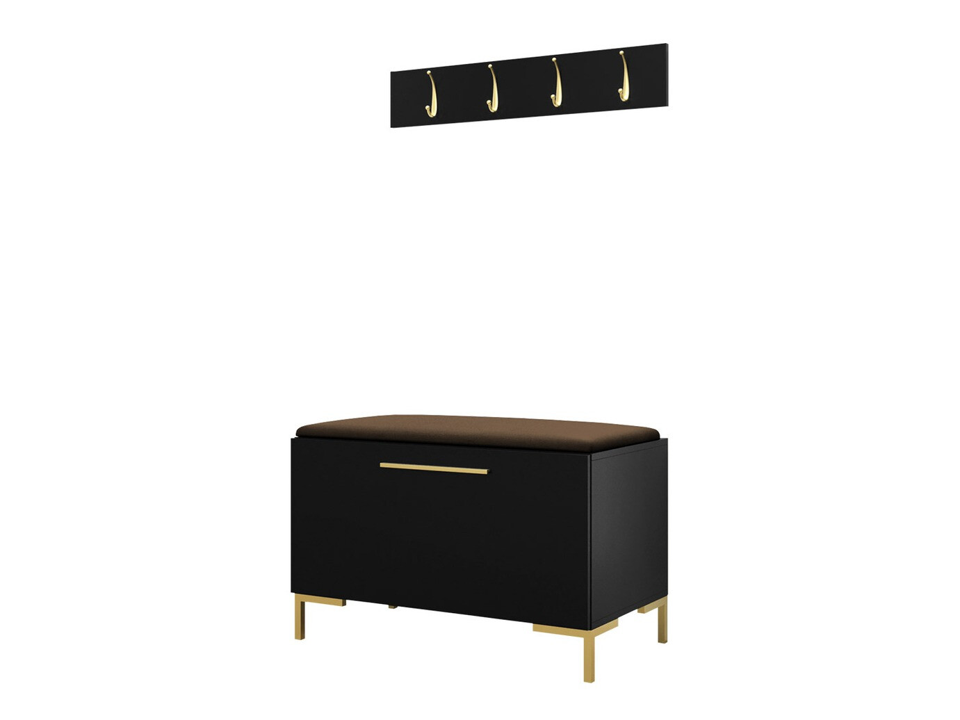 Set za hodnik Tivsoa 108 (Crno)