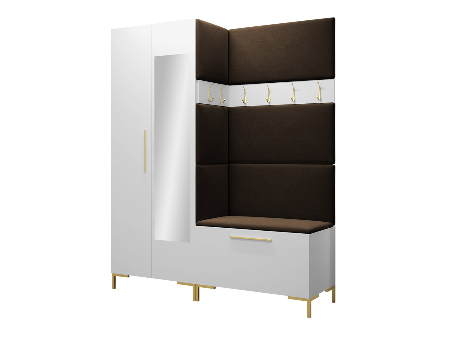 Set za hodnik Tivsoa 107 (Belo)