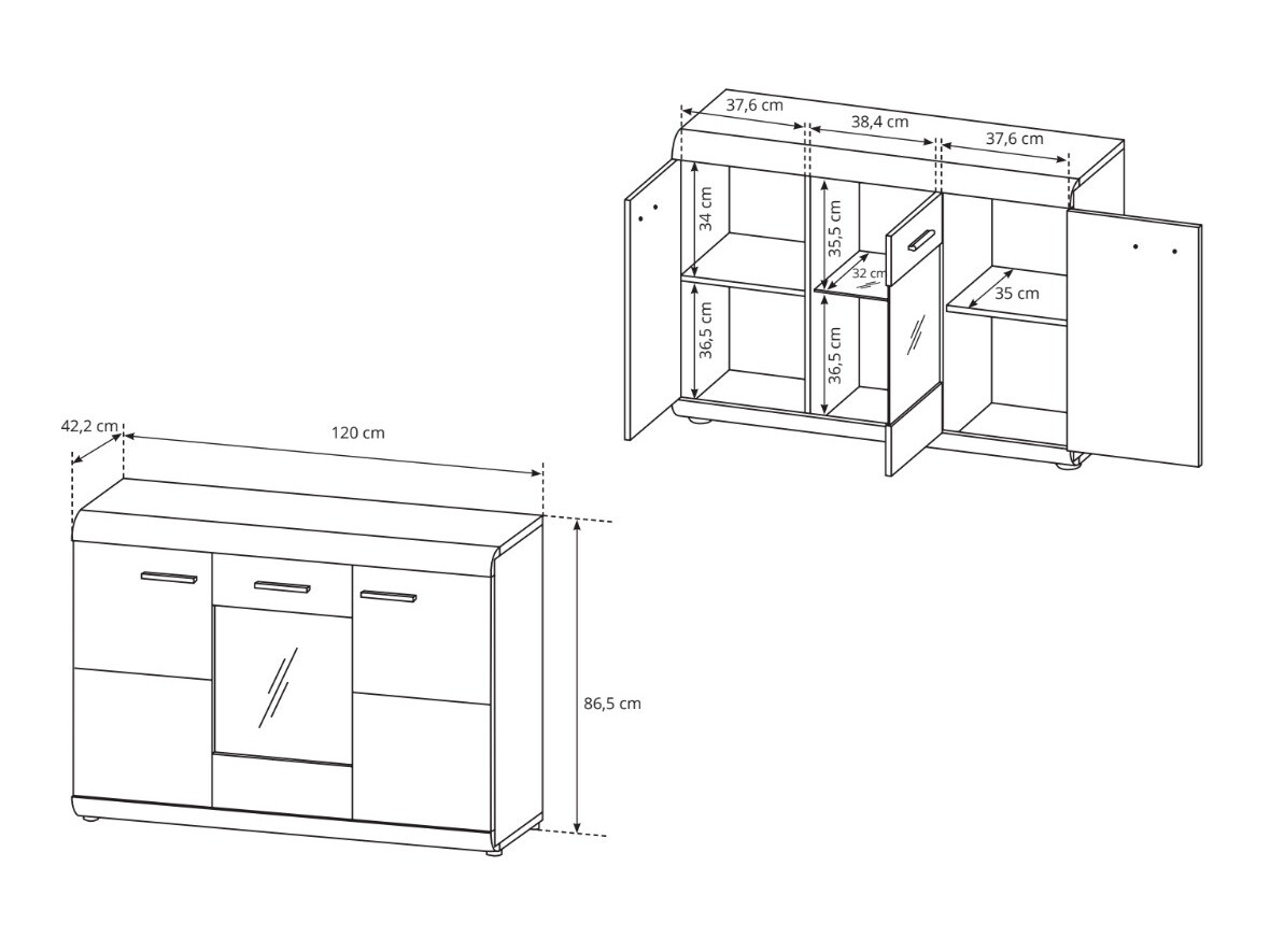 Ormarić Evarleve 100 (Sonoma hrast)