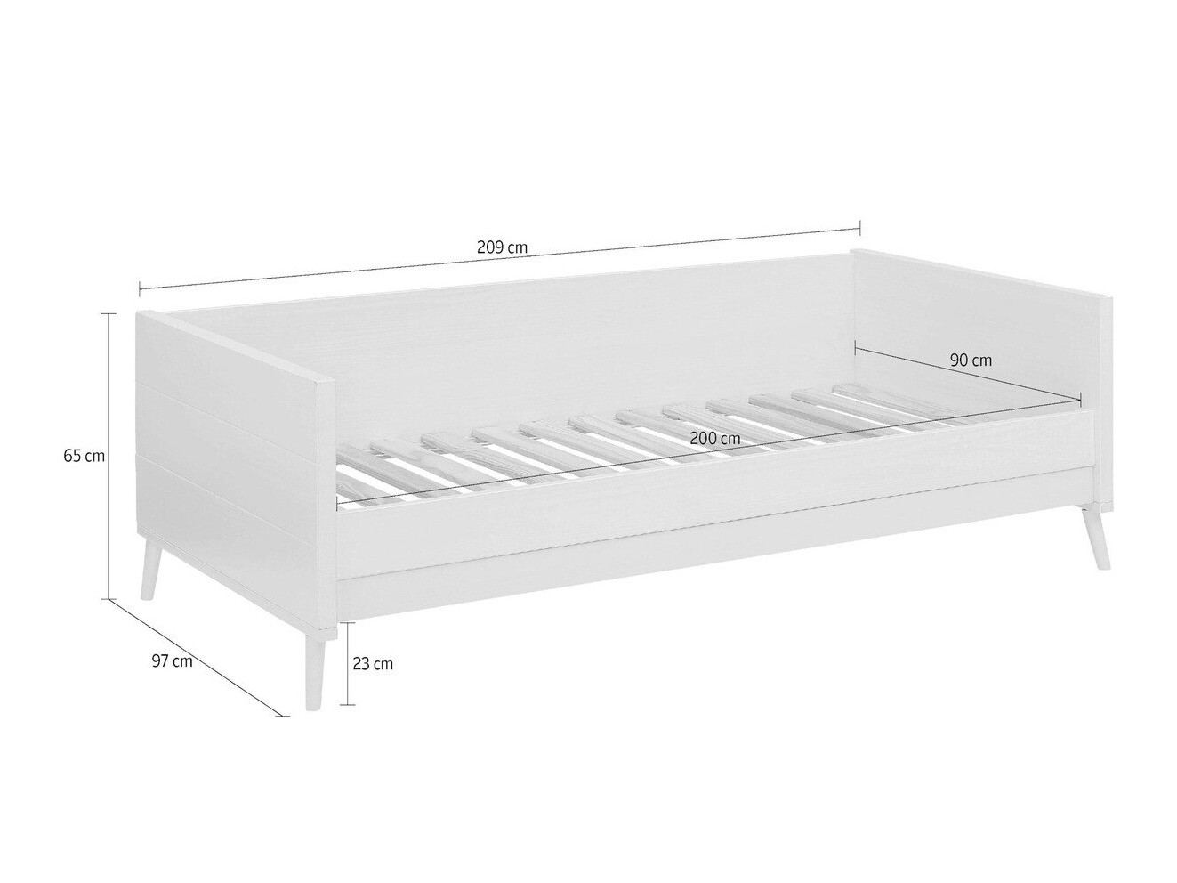 Krevet Denton 130 (Belo)