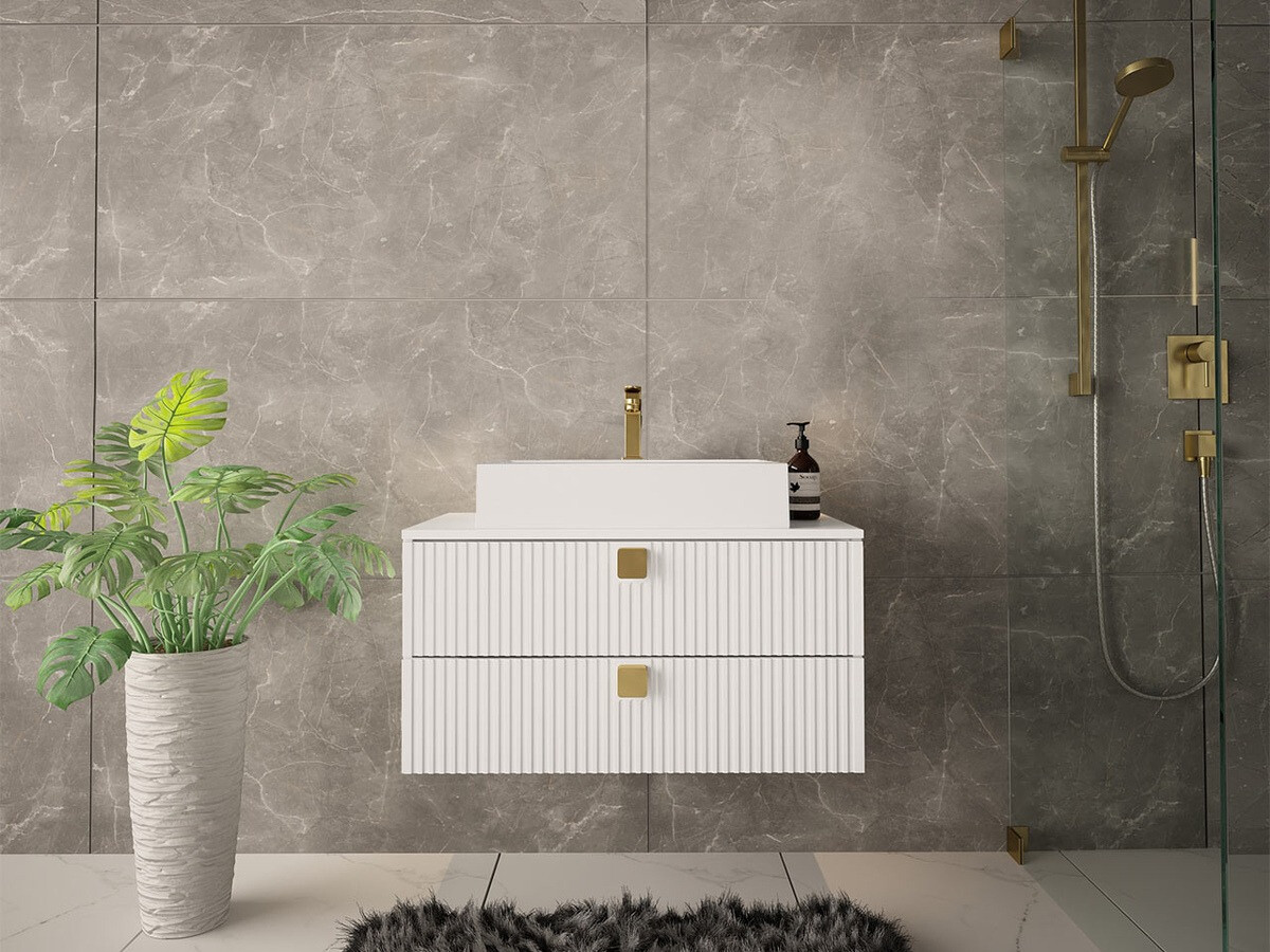 Viseći kupatilski element za lavabo Orlvera 102 (Belo)