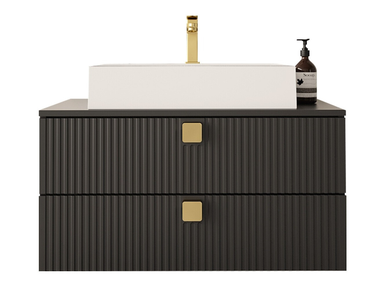 Viseći kupatilski element za lavabo Orlvera 102 (Crno)