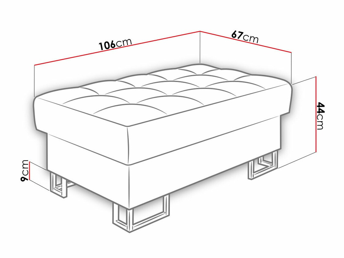 Tapacirana klupa Comfivo 237 (Fresh 11)