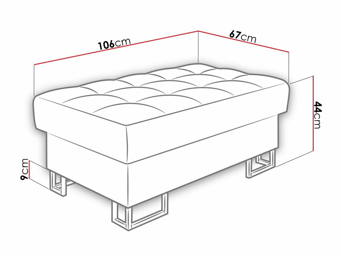 Tapacirana klupa Comfivo 237 (Sorriso 04)