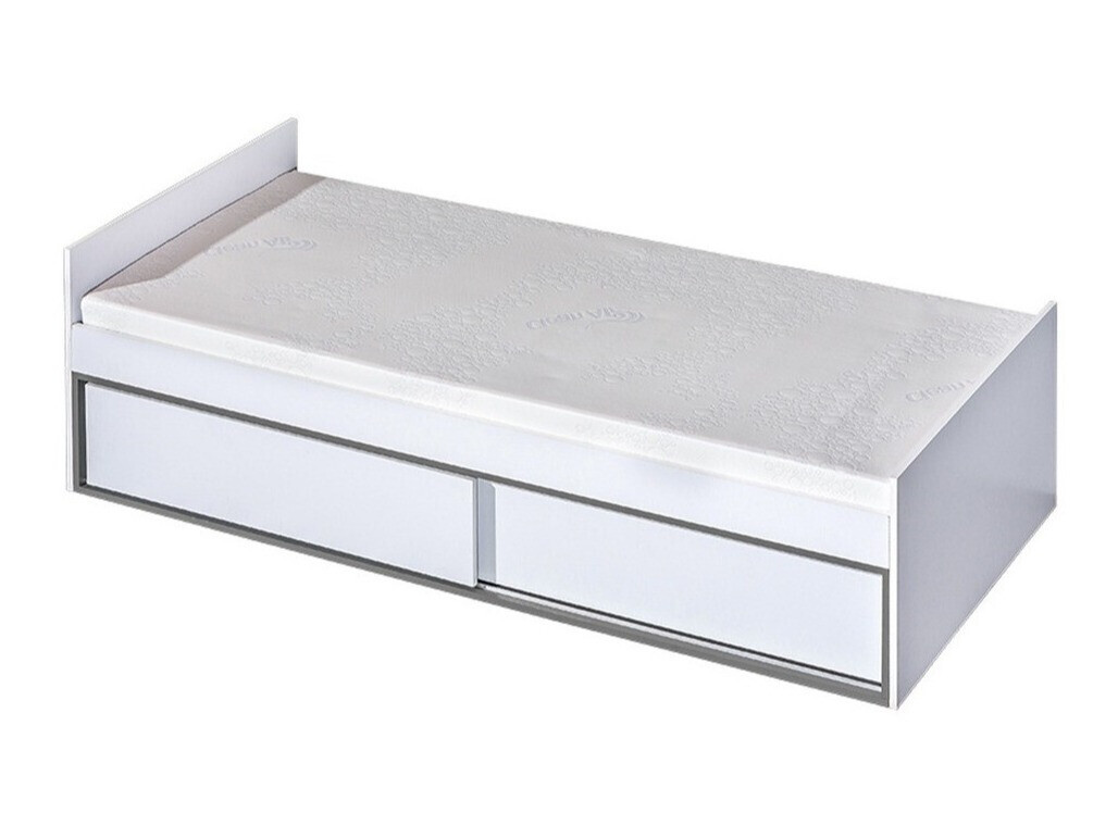 Krevet Lorlare 114 (Belo + Sivo)