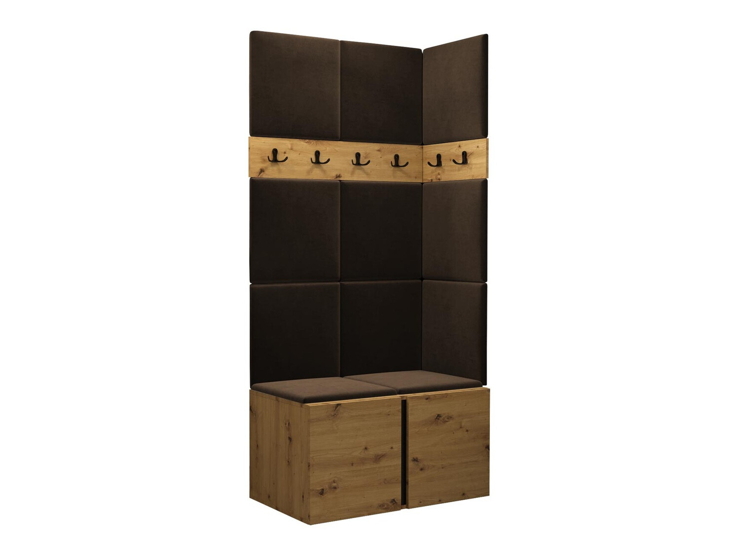 Set za hodnik Hartford 264 (Zanatski hrast)