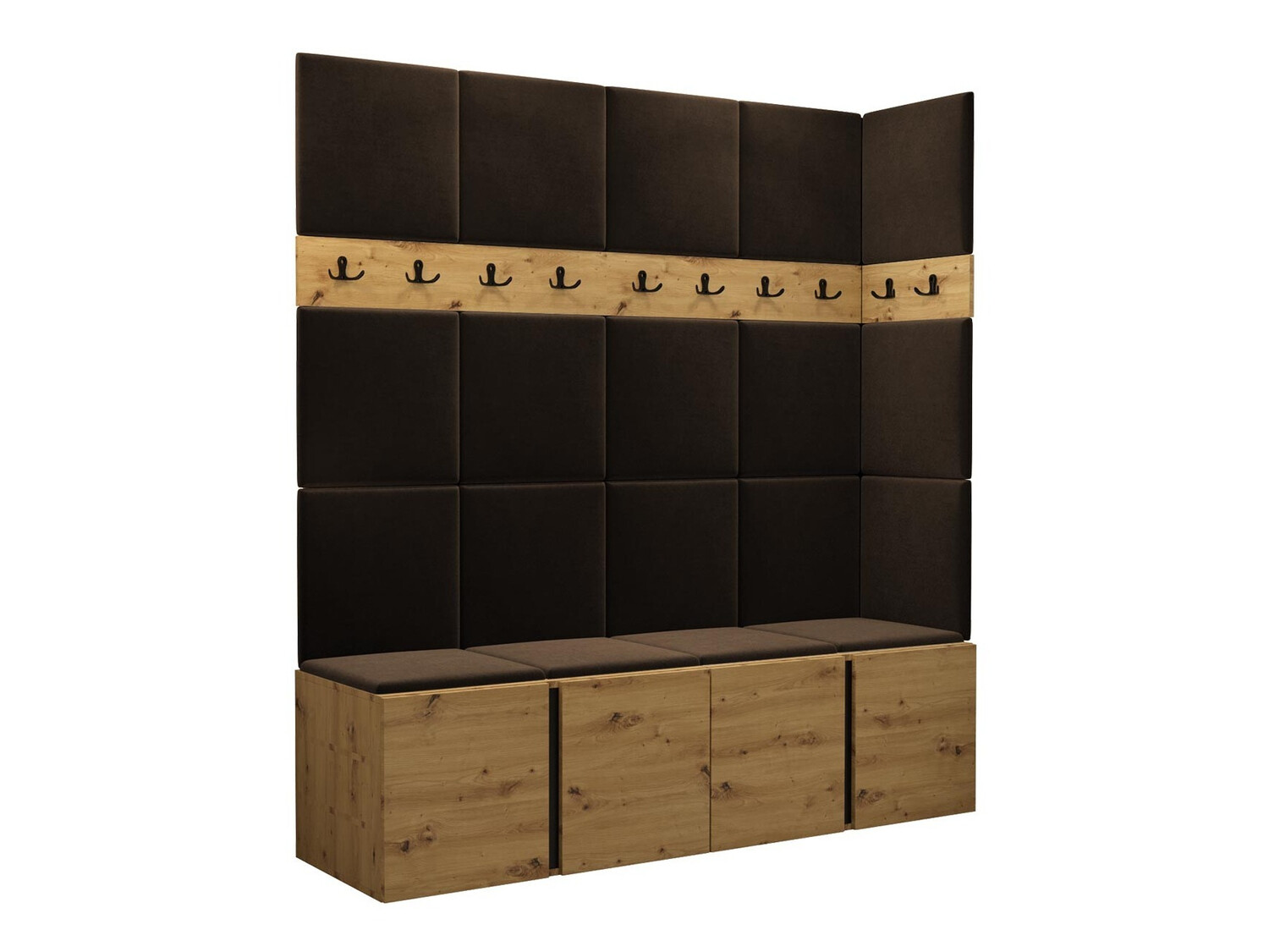 Set za hodnik Hartford 265 (Zanatski hrast)