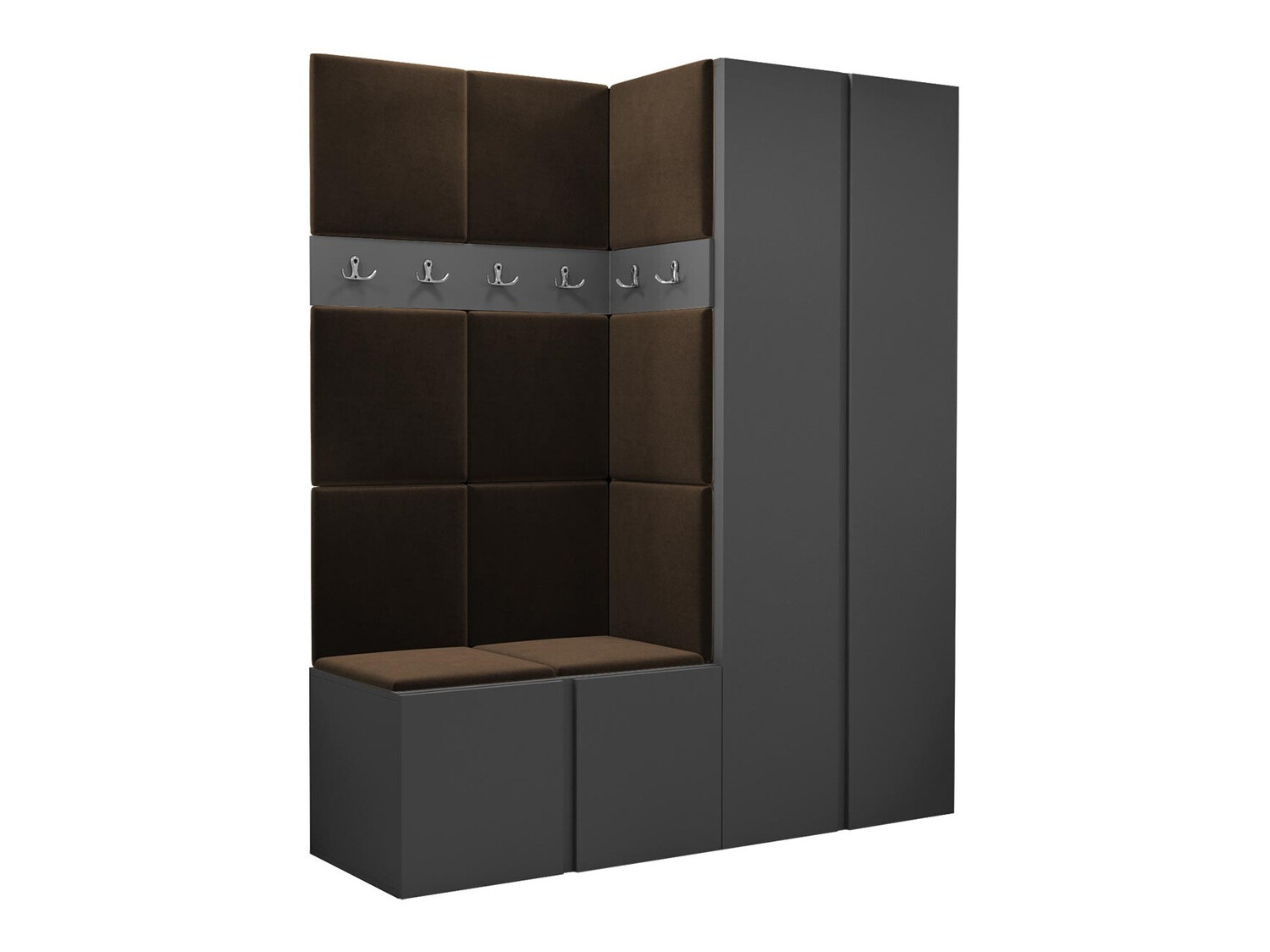 Set za hodnik Hartford 266 (Graphite)