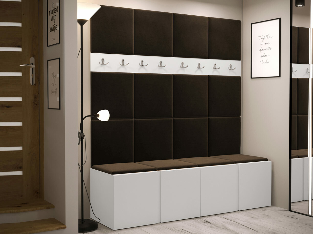 Set za hodnik Hartford 268 (Belo)