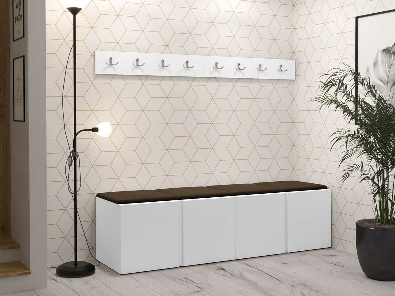 Set za hodnik Hartford 276 (Belo)