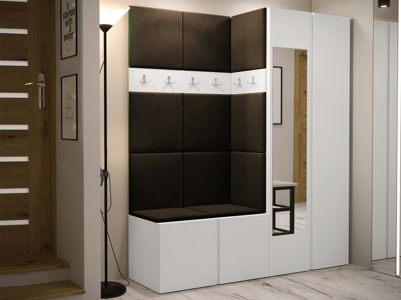 Set za hodnik Hartford 278 (Belo)