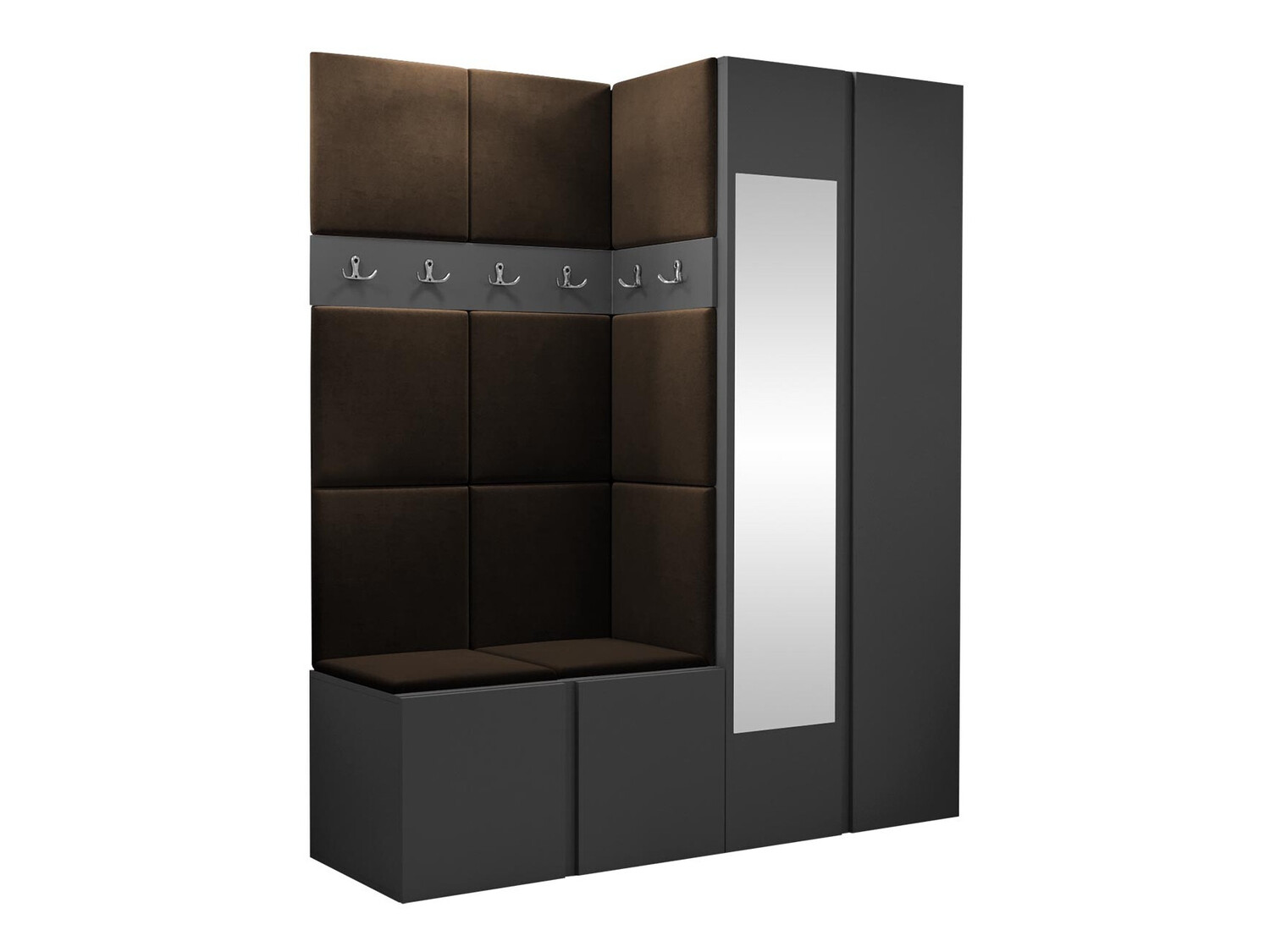 Set za hodnik Hartford 278 (Graphite)