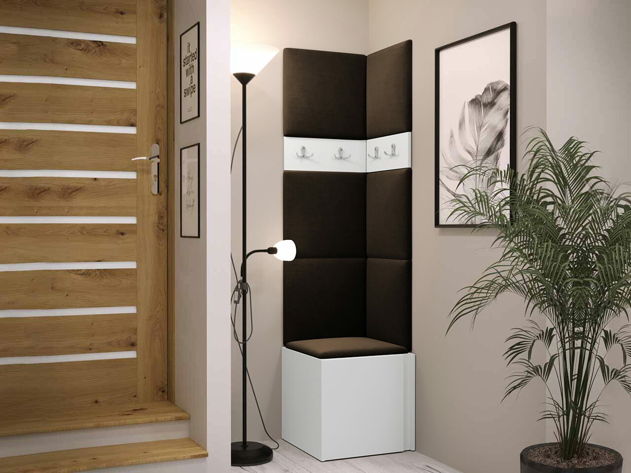 Set za hodnik Hartford 347 (Belo)