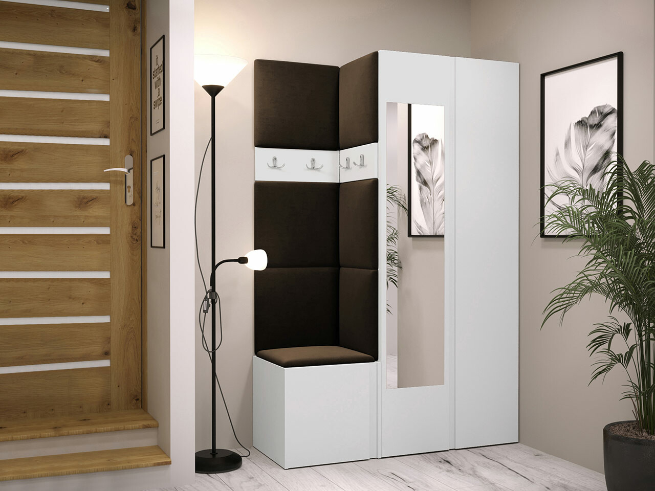 Set za hodnik Hartford 350 (Belo)