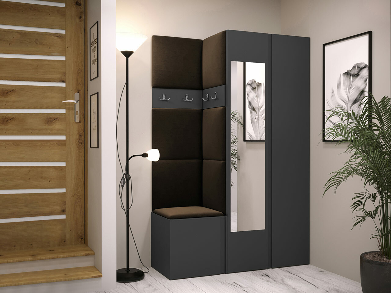 Set za hodnik Hartford 350 (Graphite)