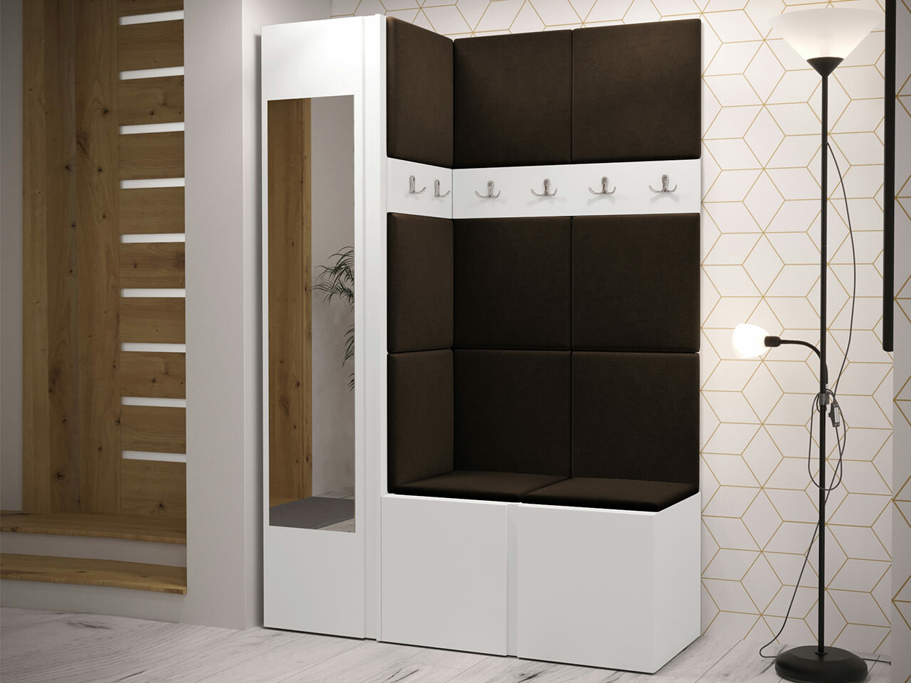 Set za hodnik Hartford 277 (Belo)