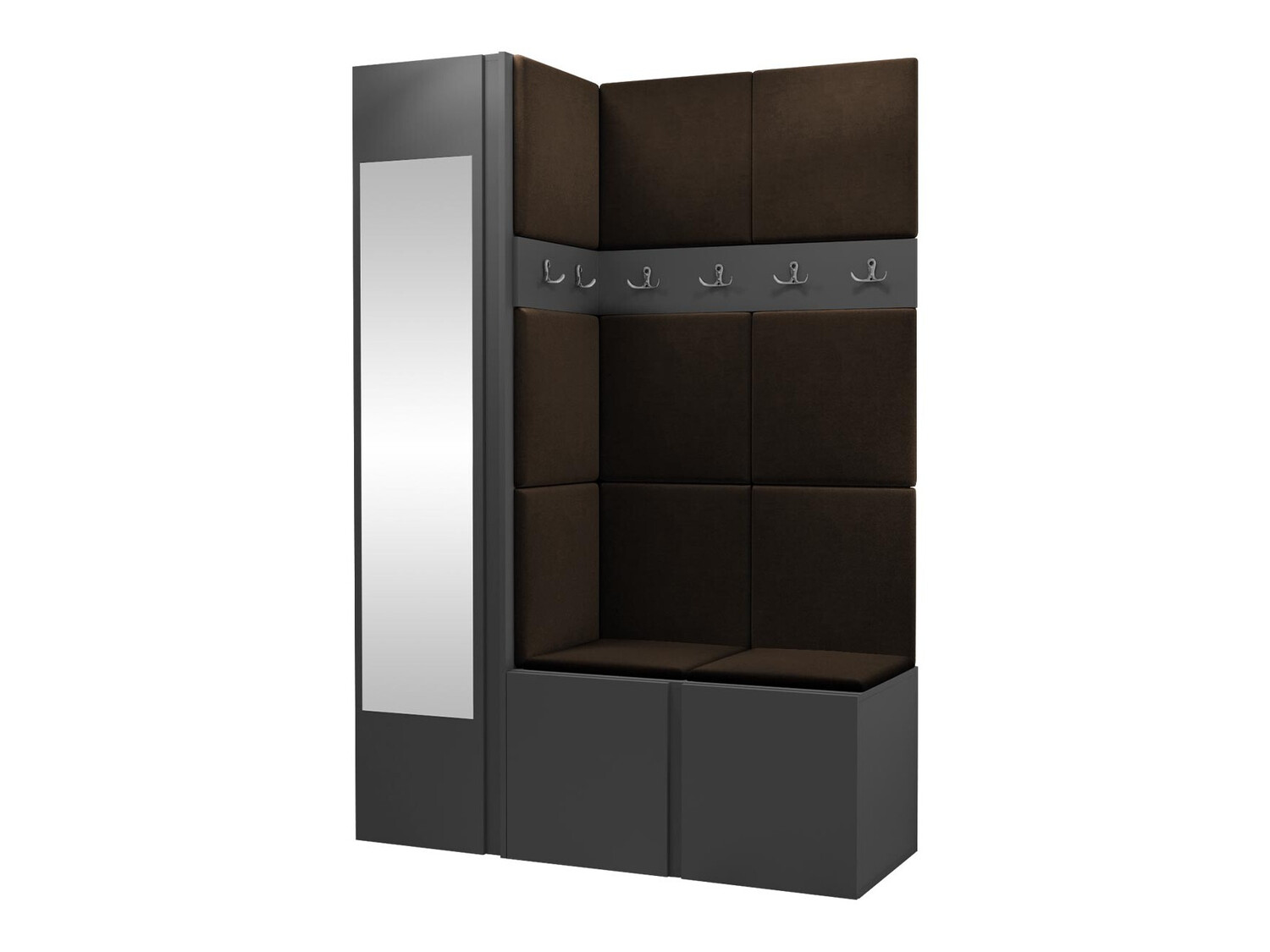 Set za hodnik Hartford 277 (Graphite)