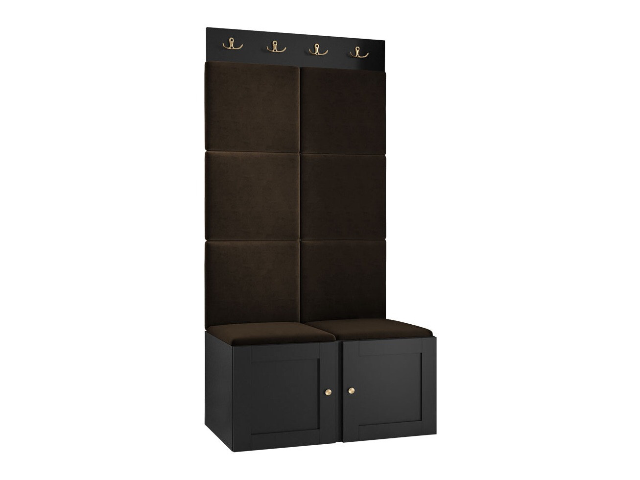 Set za hodnik Hartford 375 (Crno)