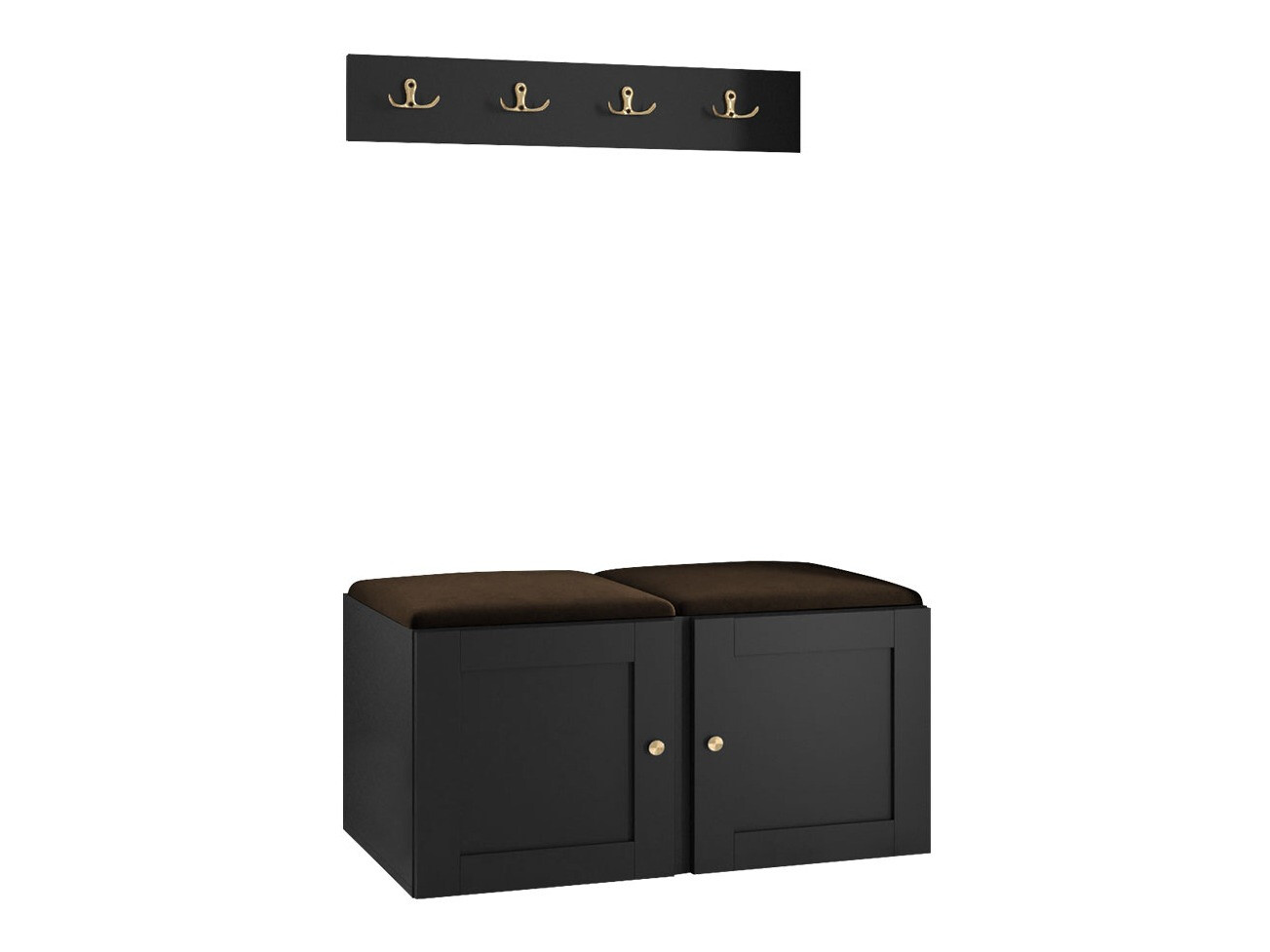 Set za hodnik Hartford 376 (Crno)