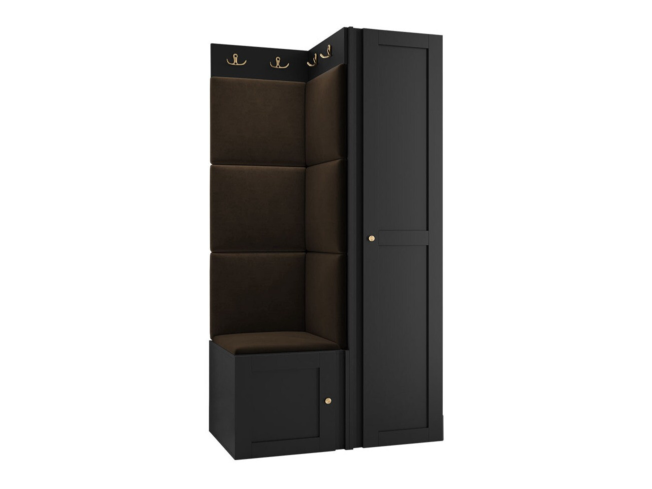 Set za hodnik Hartford 381 (Crno)