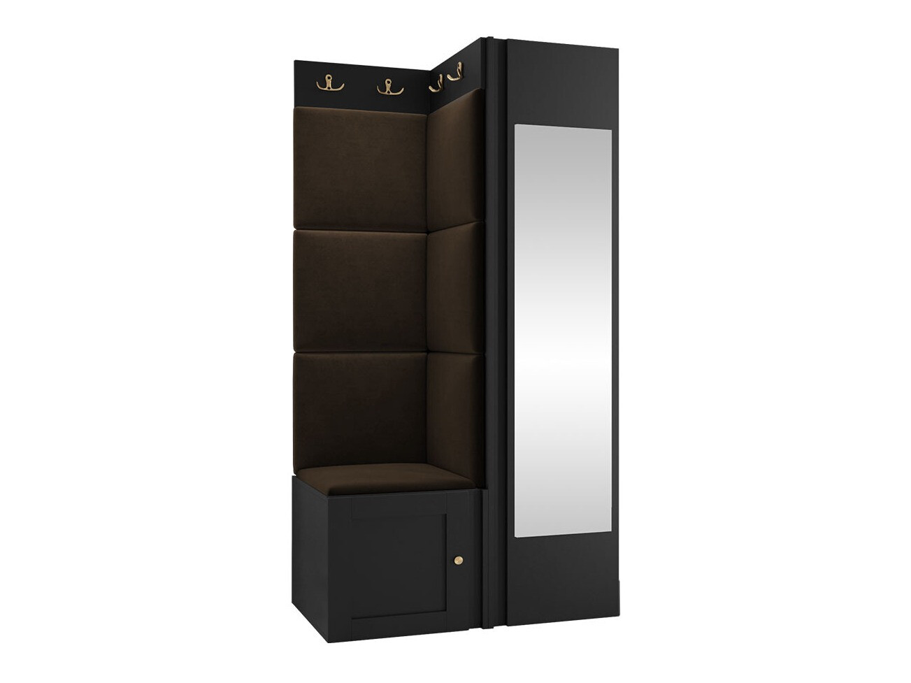 Set za hodnik Hartford 382 (Crno)