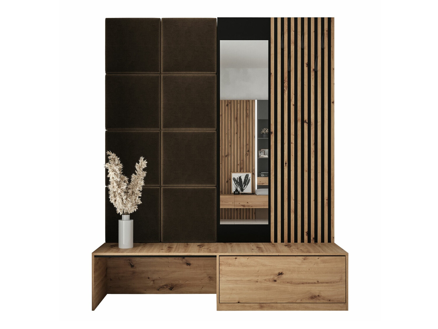 Set za hodnik Hartford 322 (Zanatski hrast + Manila 04)