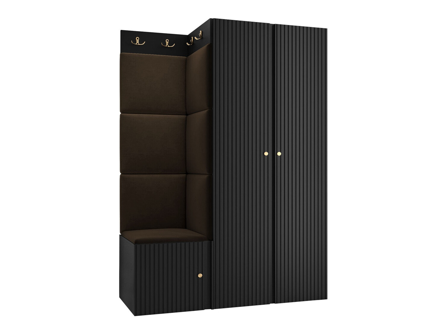 Set za hodnik Hartford 387 (Crno)