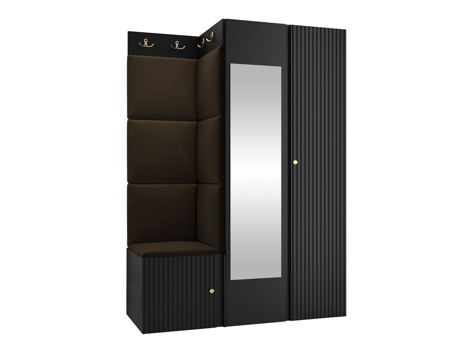 Set za hodnik Hartford 388 (Crno)