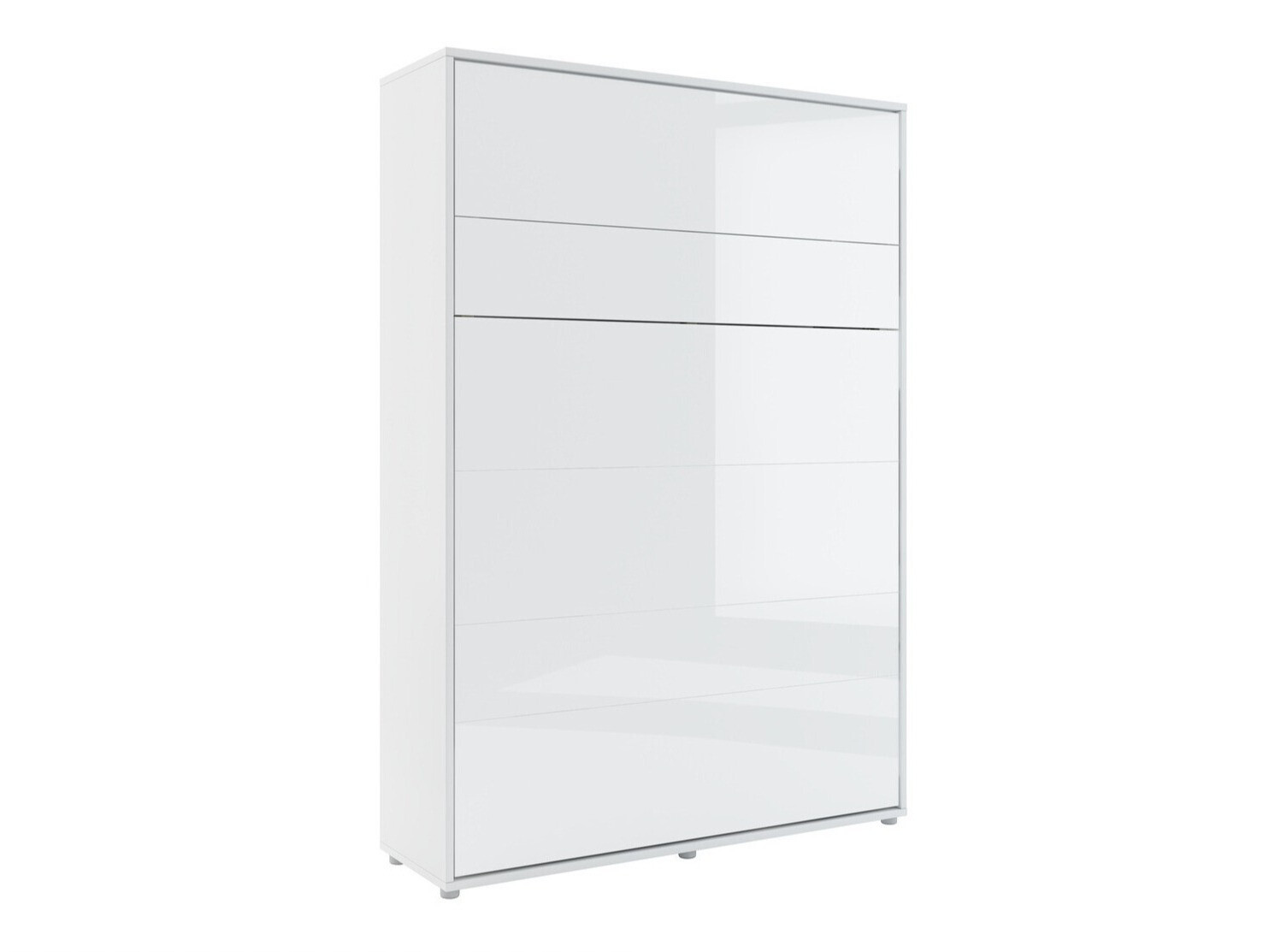 Zidni krevet Concept Pro Lenart (Belo + Sjajno belo)