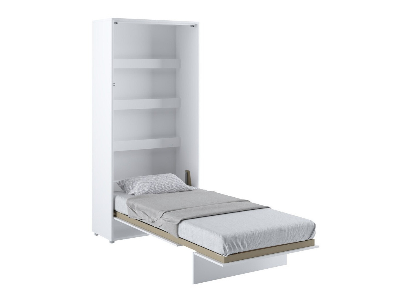Zidni krevet Concept Pro Lenart (Belo)