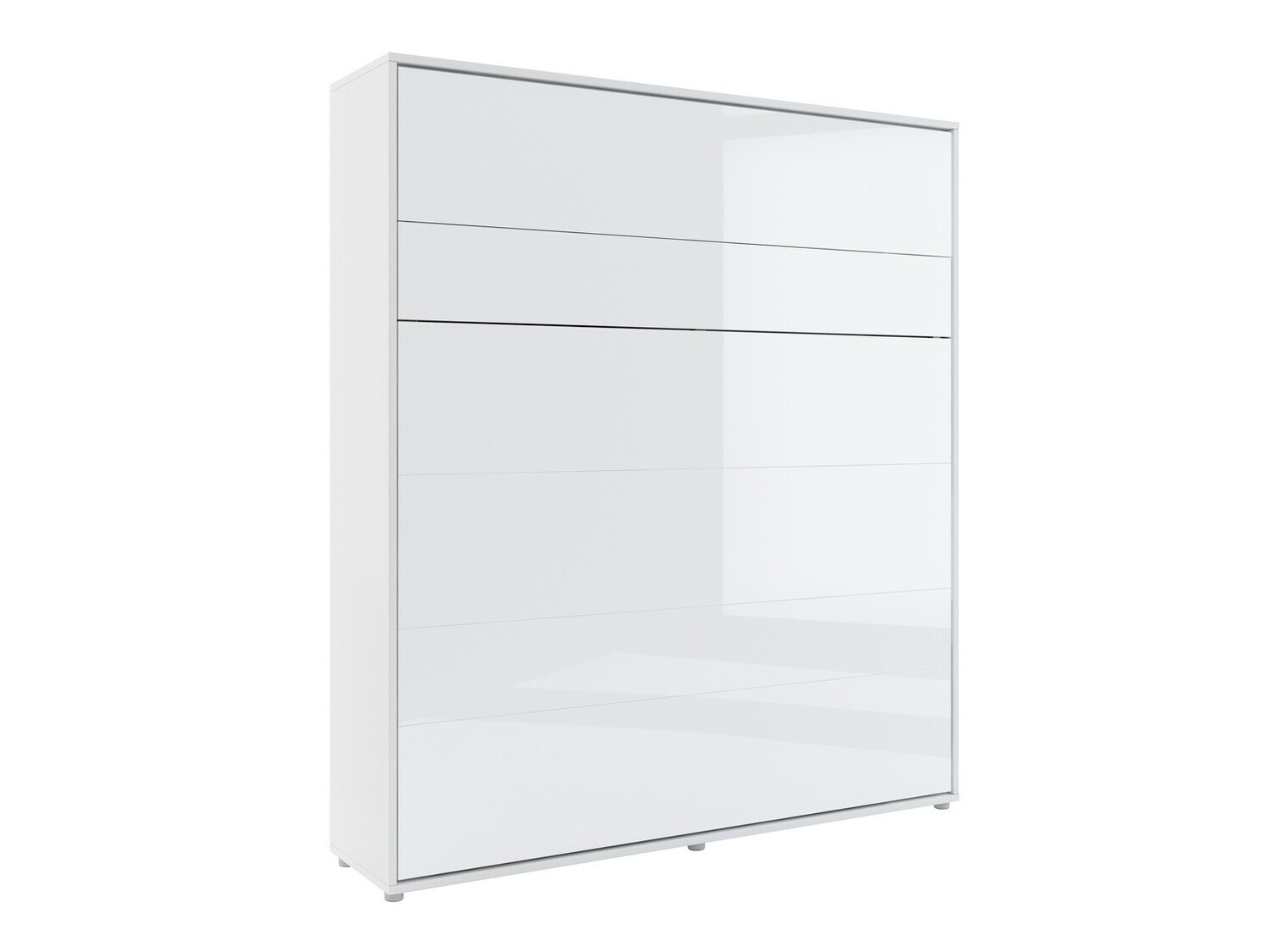 Zidni krevet Concept Pro Lenart Levfere 102 (Belo + Sjajno belo)